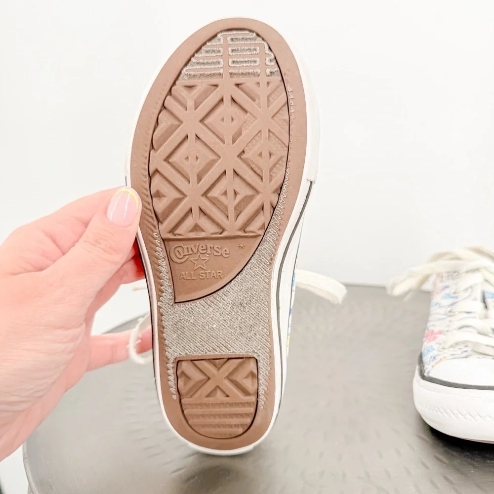 Kids Floral Canvas Sneakers